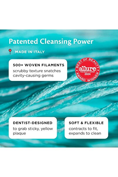 Cocofloss Woven Dental Floss, Mint, Waxed, Expanding, Vegan, 1 Spool (33 yd)