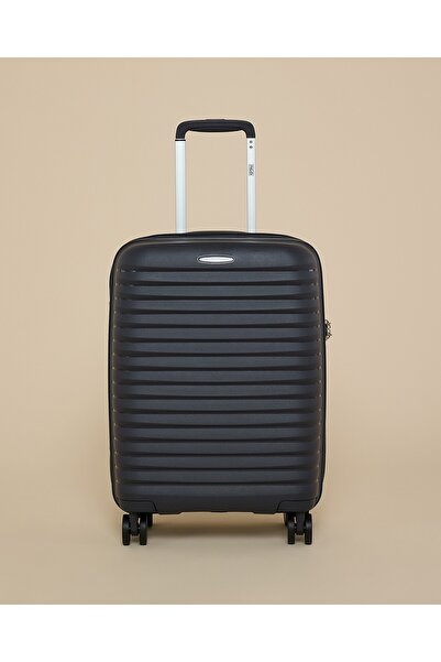 R&B Grey Women's Textured Trolley Bag