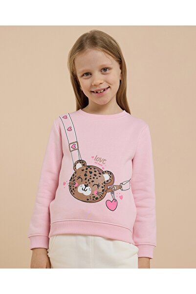 R&B Printed Sweatshirt With Crew Neck And Long Sleeves