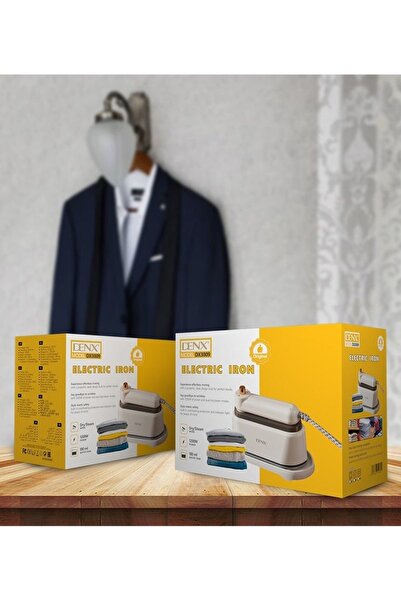 Denx 2-in-1 Handheld 1200W Portable Steam & Dry Iron for Clothes, Abayas, Home & Travel (180ml)