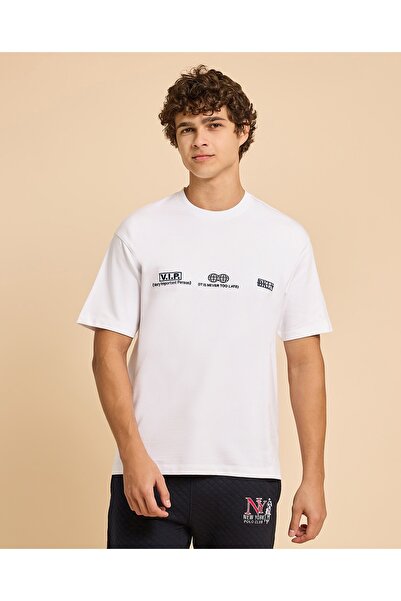 R&B Printed T-Shirt With Crew Neck And Short Sleeves