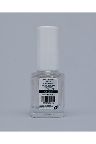 R&B Clear Women's Nail Polish Top Coat, 10Ml