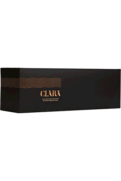 Clara Volumizing Ceramic Hot Brush – 2-in-1 Thermal & Blow-Drying Brush, Black
