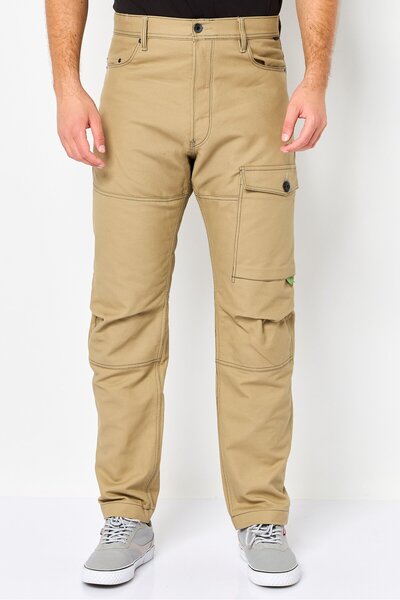 G-STAR RAW Men Relaxed Fit Solid Cargo Pants, Tan
