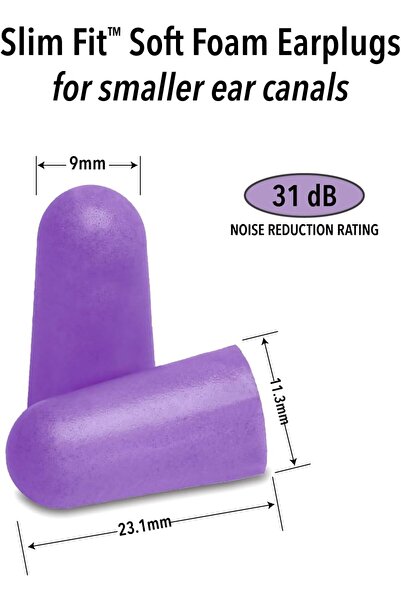 Mack's سدادات أذن إسفنجية ناعمة قصة ضيقة ، 50 زوجًا - سدادات أذن صغيرة للنوم ...