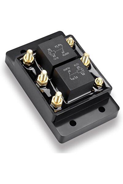 KASTWAVE 12V 80A Forward & Reverse Relay Module, Waterproof 6-Stud for Winch Motors & Snow Plows