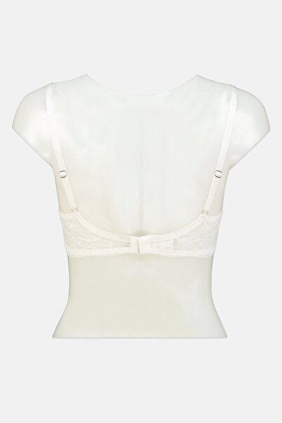 Emporio Armani Women Non Padded Textured Under Wired Bra, Off White