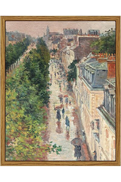 Generic ARPEOTCY Vintage Framed Canvas Print Wall Art, 8x10 Inch, Street Scene in Paris