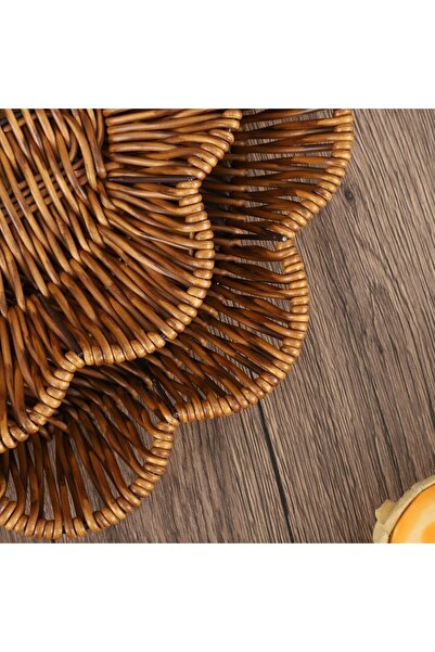 AZONEE 3Pcs Wicker Bread Basket Set, Handwoven Vintage Serving Basket