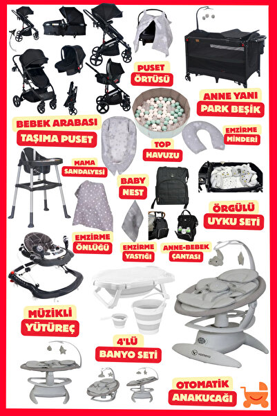 ÖYKÜ BEBEK DUNYASI Lumos Yeni Doğan Bebek Çeyiz Seti (30 Parça) Her Yeni Doğa...