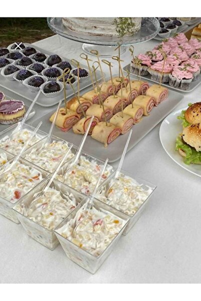 Uzay Ambalaj NEŞEHANECONCEPT 25 Adet Tatlı Kasesi & Meze Ve Salata Kasesi & P...