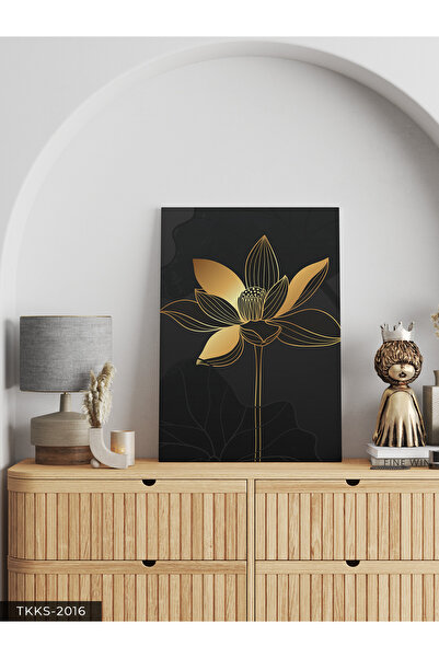 Evinemoda Картина с цвете на платно, изработена от едно парче