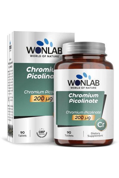 WONLAB Krom Pikolinat 200 mg 90 Tablet