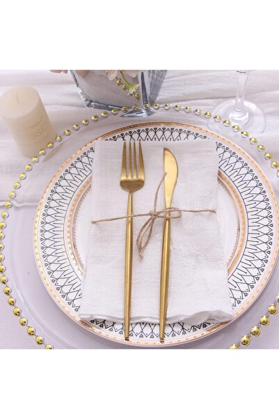 AZONEE Cotton Napkins, Set of 8, 15 x 15 in, Hemmed Edges, White