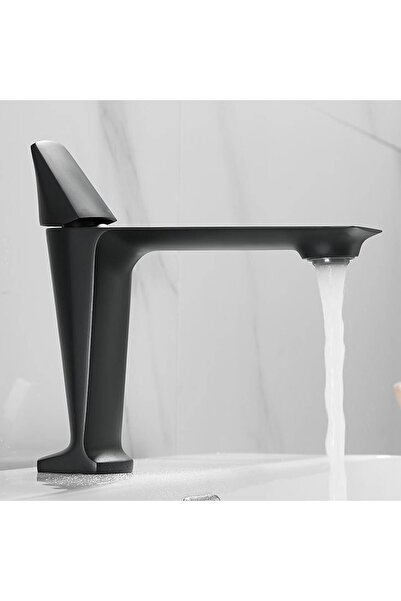 OEM Baterie lavoar scurtă Alan, negru mat (87808S-B)