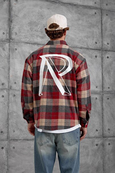 NOMARC Red Nmrc Checked Shirt with Pockets