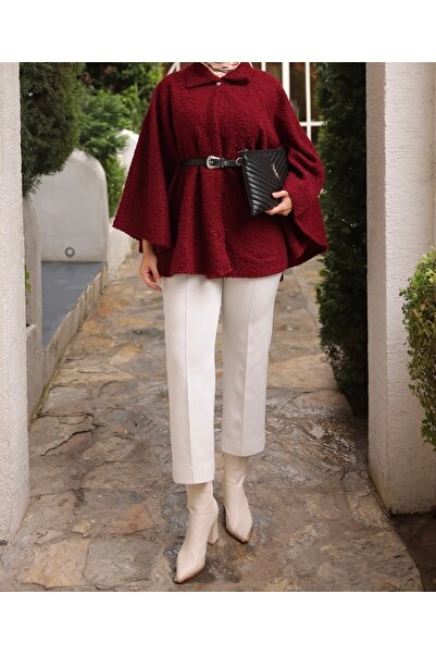 Suedcollection Kemer detaylı panço