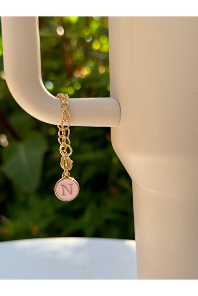 YuccaCo Accessorize Your Life Pink Thermos Compatible Accessory with Letter N...