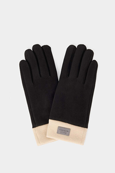 DeFacto Y1727Azbk23 Black Women's Gloves