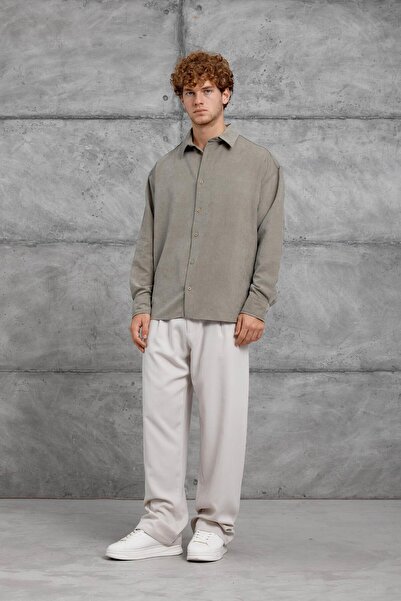 NOMARC Green 251 Modal Fabric Oversized Shirt