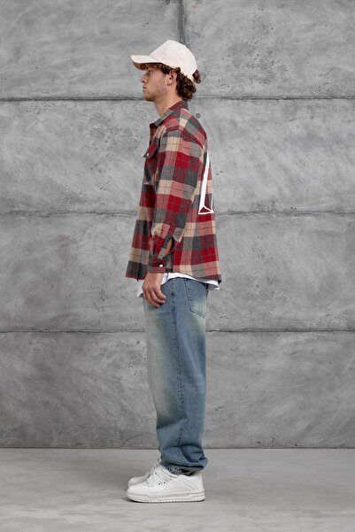 NOMARC Red Nmrc Checked Shirt with Pockets