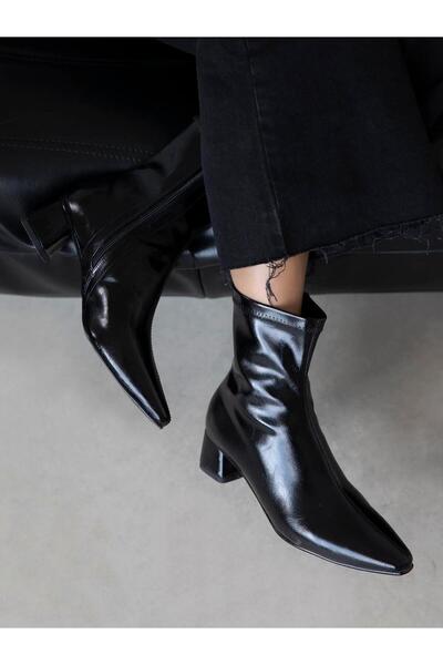 Zuum بوت نسائي بكعب من سيدا - أسود ريفي