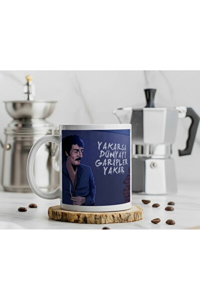 sartre art كوب بتصميم خاص من مسلم غوريس مسلم بابا مطبوع