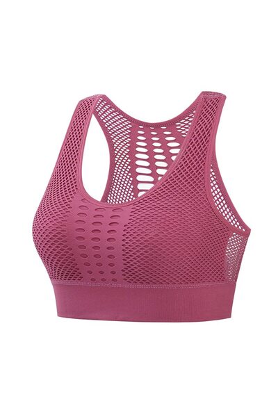 RUBIK Sports Bra for Women, Removable Padded Seamless Hollow Support for Yoga...