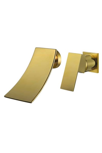 OEM Built-in washbasin faucet, ArcGlow, polished gold, code 8026