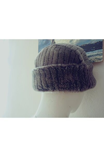 hoaryage Unisex Special Production Kalpak Hat Leather Hat