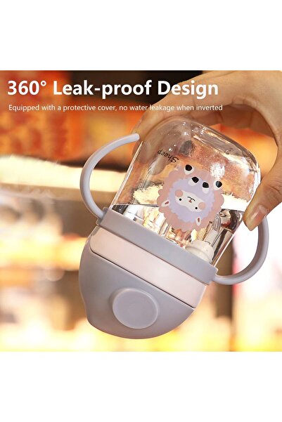 bolivia's 300ml 360° Leak-Proof Sippy Cup with Handles and Soft Spout - For Infants 6+ Months