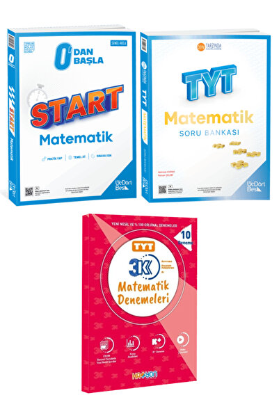 Üç Dört Beş Yayıncılık 0'dan Başla Start Matematik Şenol Hoca+ TYT Matematik ...