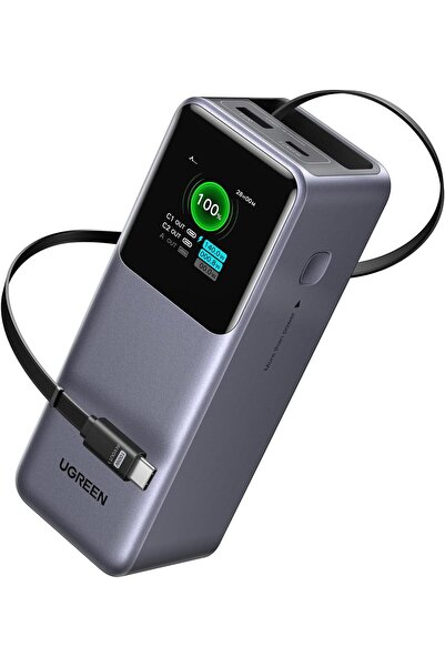 Generic UGREEN Nexode 165W Laptop Power Bank, 20,000mAh, Built-in 100W Retractable USB-C Cable