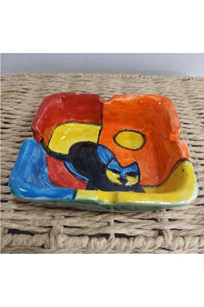 esdekor Large Ashtray Handmade Ceramic 10X19