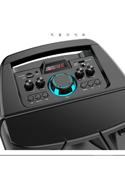 Generic ZQS8210 Wireless Rainbow Colour Changing Party Speaker Multiple Inputs & Microphone