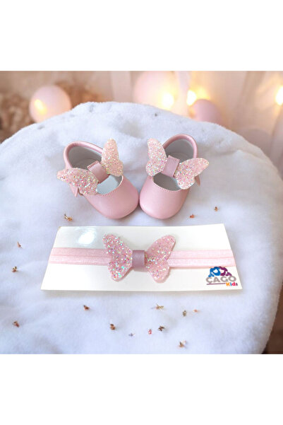 Çago kids My First Baby Shoes Are a Set with a Bandana, Easy to Put on with Hidden Elastic at the Ankle.