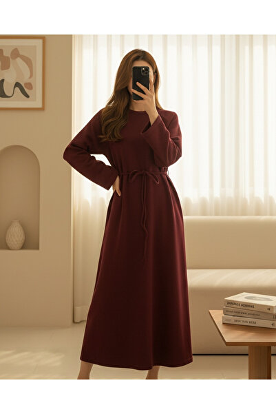 MissRunin Tie-Waist Round Neck Thessaloniki Dress