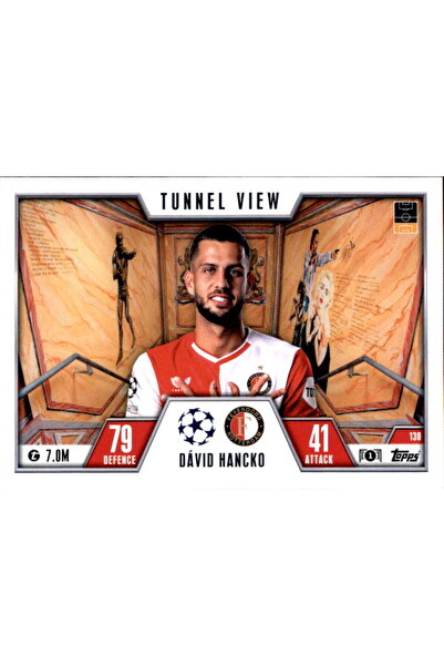 Topps بطاقة دوري أبطال أوروبا إكسترا 2023/24 - ديفيد هانكو - منظر النفق