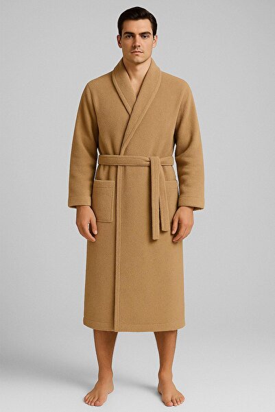 COTENCONCEPT Ανδρικό μπουρνούζι με γιακά σάλι μεγάλου μεγέθους