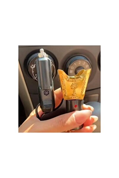 Generic Luxury electric car incense burner (12V) for incense and oud, operates on the car cigarette lighter, elegant decorative design