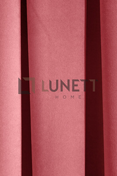 LUNETT HOME Candy Pink Color Island Velvet Medium Pliers (1X2.5) Pliers Background Curtain Single Wing V9212