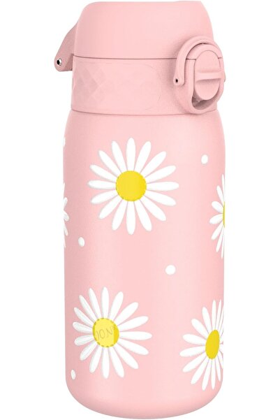 Ion8 Lightweight Steel Kids Water Bottle, 400ml, Leak Proof, Dishwasher Safe, Daisies