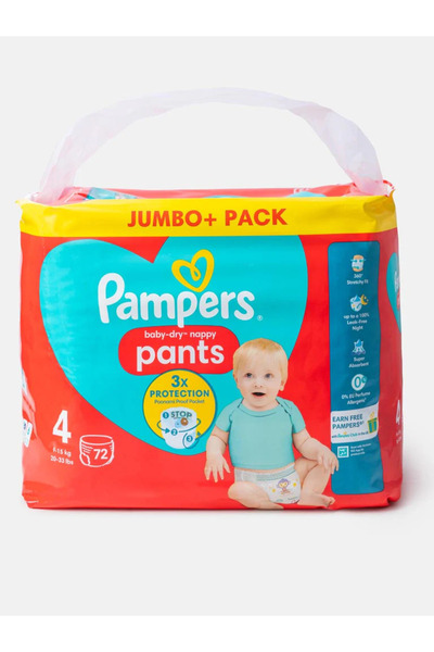 Pampers Pants nr4 cu 72 bucati