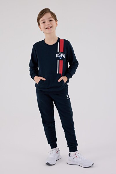 U.S. Polo Assn. Boys' Tracksuit Set Three Yarns Without Shardon