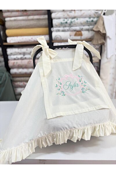 GAYE EV TEKSTİLİ Embroidered Stroller Cover