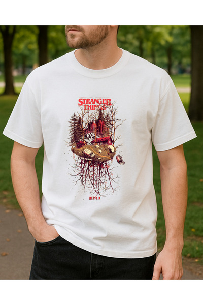 Ebiidesign Stranger Things Printed t Shirt
