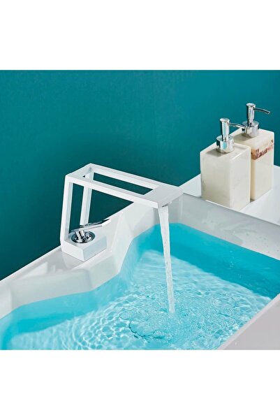 OEM Washbasin faucet, matte white, code 8042