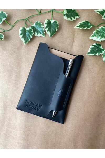 ALESTA LEATHER (We Write the Name) Notebook Case / Notebook & Pen Gift - Handmade Genuine Leather