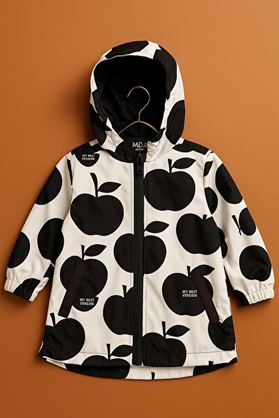 ZERA KIDS New Season Apple Patterned Baby Girl-Child Waterproof Raincoat