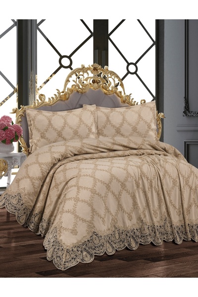 bursa çeyiz Olive 3 Piece Pique Set